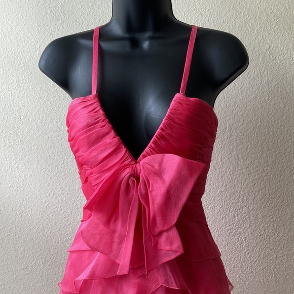 Pronovias Pink Ruffle Formal Dress - Picture 5 of 17